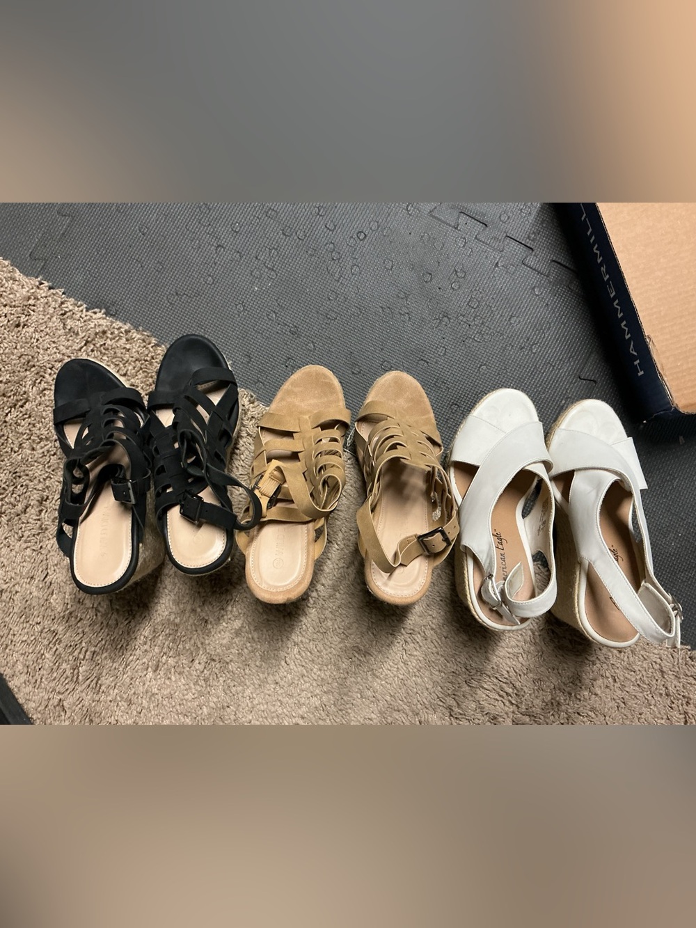 Women’s wedges - 3 pairs